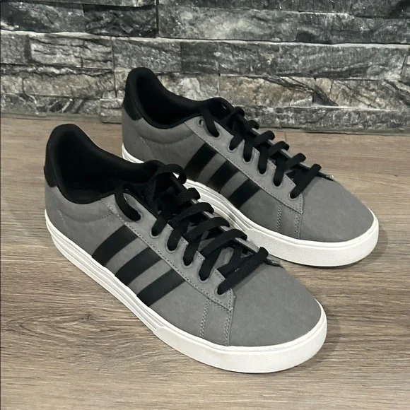 NWOT Adidas Men's Ortholite Float Black and Gray Sneakers - Picture 3 of 6